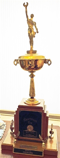 Richard Petty Original 1973 Daytona 500 Governors Cup Trophy